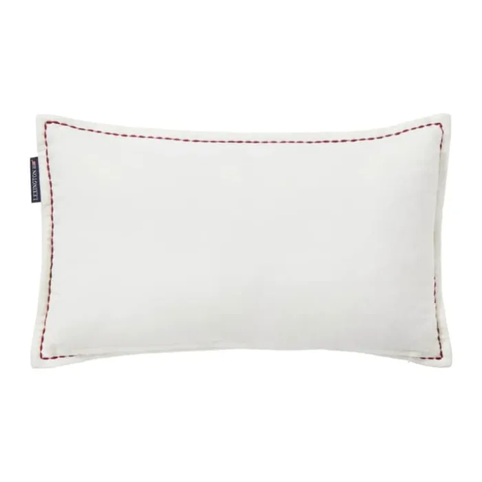 Lexington Holiday Collection 2025 Pyntepude - Hunde med slæde B 30 x L 50 cm - Økologisk bomuld - Hvid