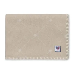 Lexington Icons Baby Signature Plaid B 70 x L 100 cm - Uld - Beige/White