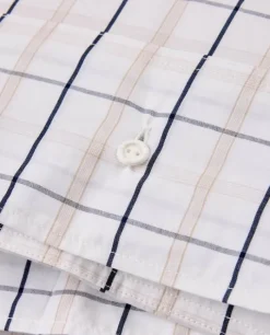 Lexington Icons Checked Dynebetræk B 200 x L 220 cm - Bomuld - White/Beige/Navy