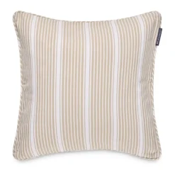 Lexington Icons Classic Pudebetræk H 50 x B 50 cm - Bomuld - Beige/White