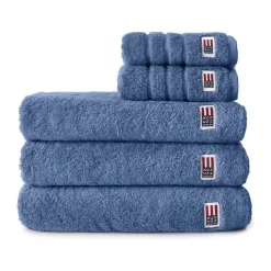 Lexington Icons Original Håndklæde B 50 x L 70 cm - Bomuld - Medium blue