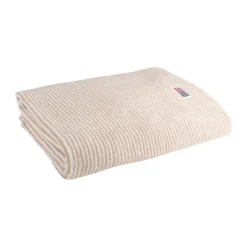 Lexington Icons Originals Stribet Håndklæde B 70 x L 130 cm - Bomuld - White/Tan