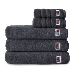Lexington Icons Originals Vaskeklud B 30 x L 30 cm - Bomuld - Charcoal