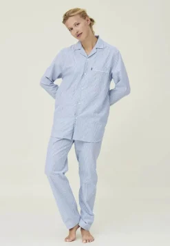 Lexington Icons Pyjamassæt Organic L - Bomuld - Blue/White