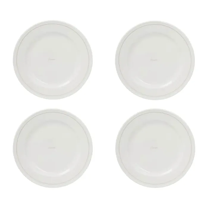 Lexington Middagstallerken - 4 stk. Ø 27,5 cm - Porcelæn - White/Beige