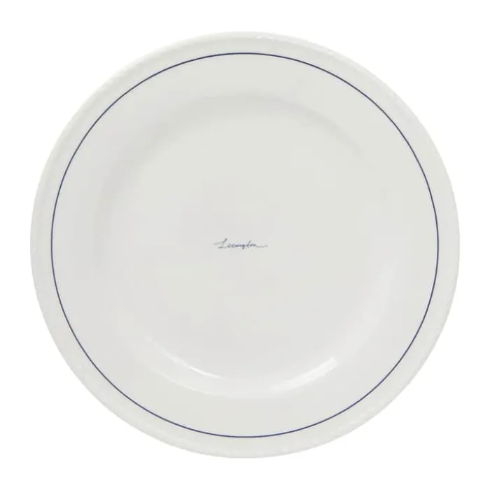 Lexington Middagstallerken - 4 stk. Ø 27,5 cm - Porcelæn - White/Dark Blue