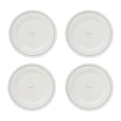 Lexington Middagstallerken - 4 stk. Ø 27,5 cm - Porcelæn - White/Dark Blue