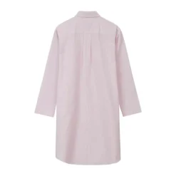 Lexington Pyjamasskjorte Organic Dame M - Bomuld - Pink/White
