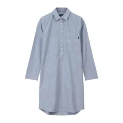 Lexington Pyjamasskjorte Organic Dame XS - Bomuld - Blue/White