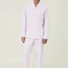 Lexington Pyjamassæt Organic XL - Bomuld - Pink/White