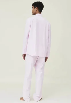 Lexington Pyjamassæt Organic M - Bomuld - Pink/White