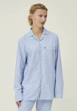 Lexington Pyjamassæt Organic XL - Bomuld - Blue/White