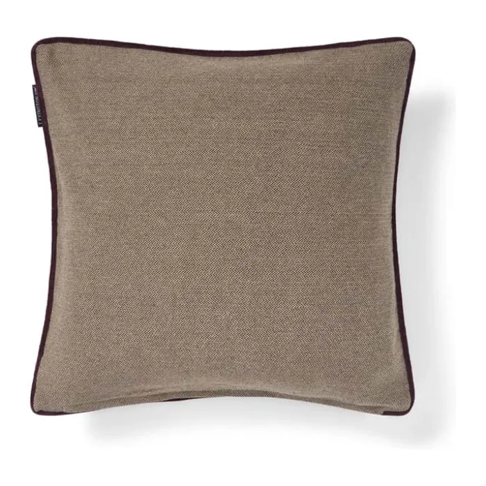 Lexington Pyntepudebetræk B 50 x L 50 cm - Økologisk bomuld - Beige/brun