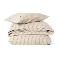 Lexington Sengetøj B 140 x L 200 cm - Bomuldsflonel - Beige/brun