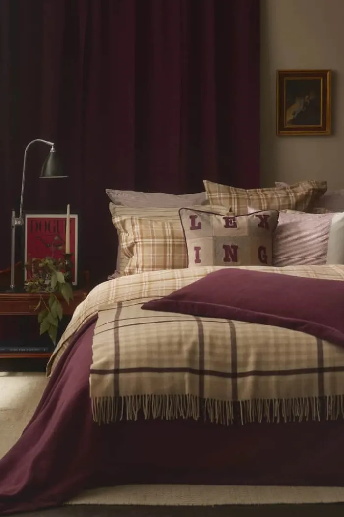 Lexington Sengetøj B 140 x L 200 cm - Bomuldsflonel - Beige/brun