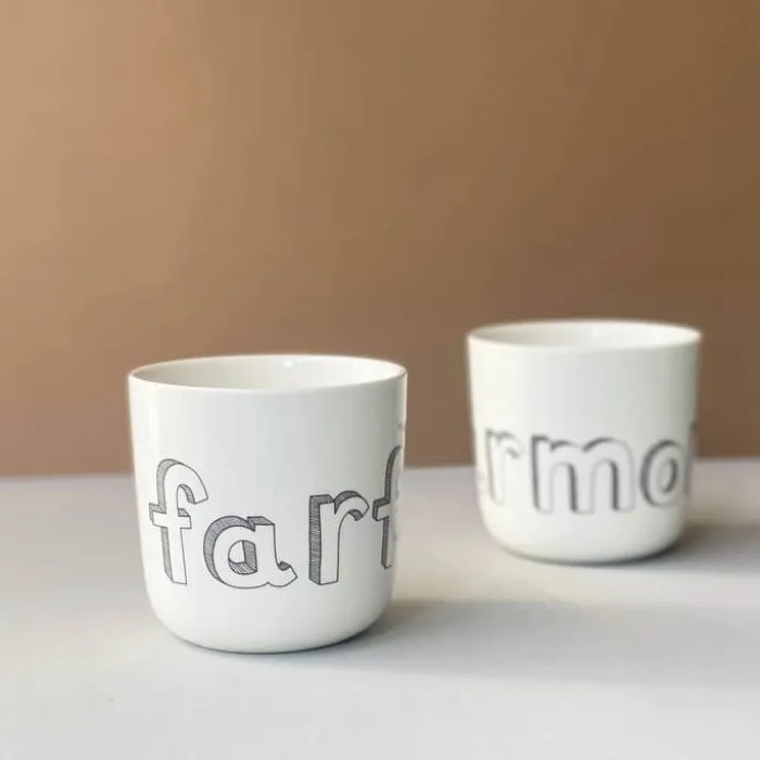 Liebe Kop - Farmor 35 cl - Porcelæn - Hvid