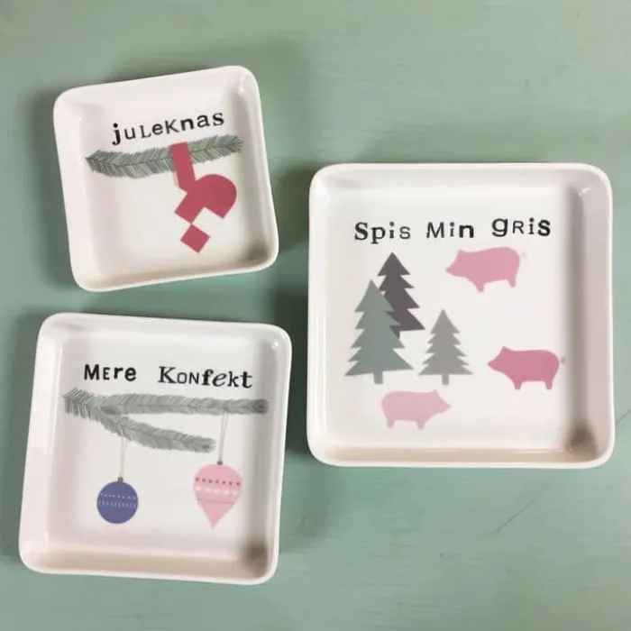 Liebe Serveringsfad B 14,5 x L 14,5 cm - Porcelæn - Hvid