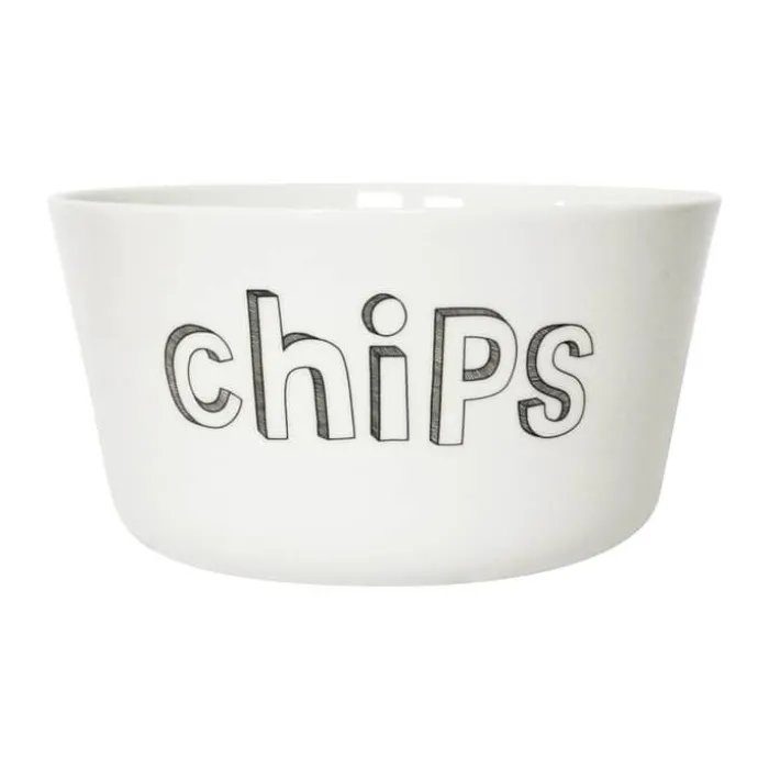 Liebe Skål - Chips Ø 19 cm - Porcelæn - Hvid