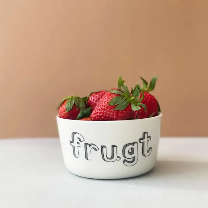 Liebe Skål - Frugt Ø 9 cm - Porcelæn - Hvid