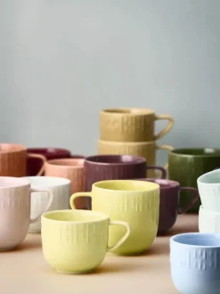 Life In Colour Confetti Krus 20 cl - Porcelæn - Lemon