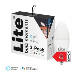 Lite Bulb Moments RGBW Lyspære - 3 stk. H 10,6 cm - E14 - Hvid