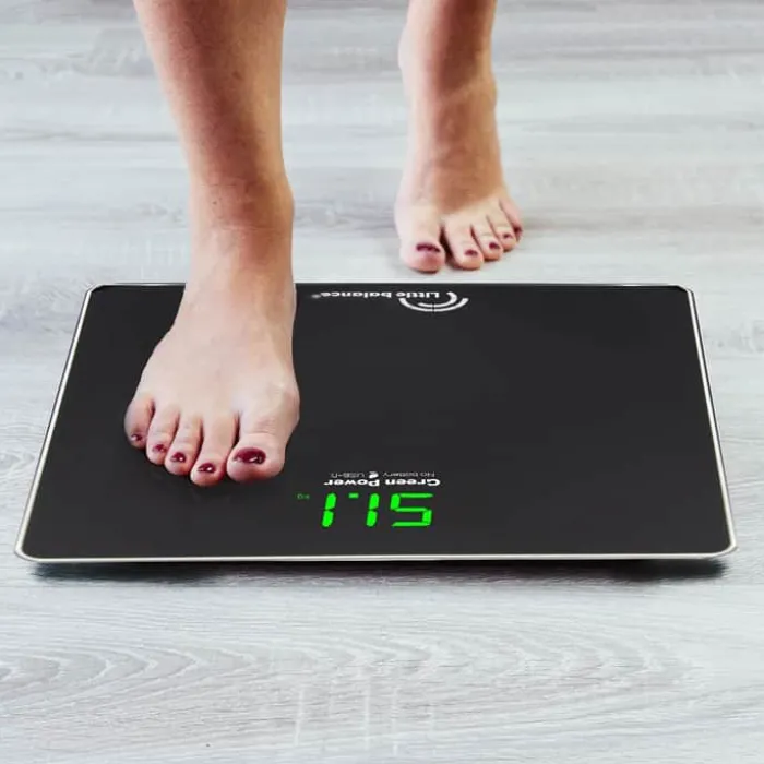 Little Balance Badevægt Vejer op til 200 kg - Nøjagtighed: 100g - Sort