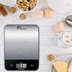 Little Balance Køkkenvægt Vejer op til 10 kg - Målepræcision: 1 gram - Sølv