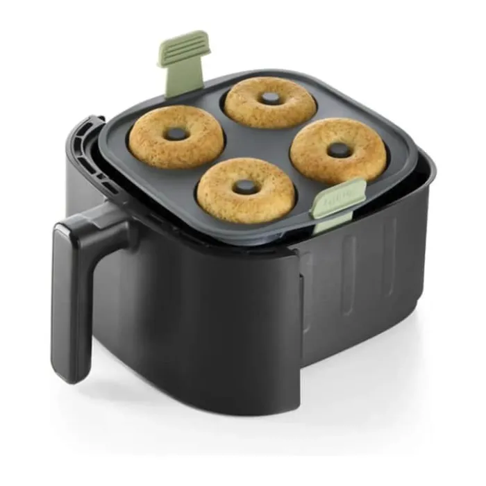 Lékué Airfryer Donutform H 6 x B 20 x L 20 cm - Silikone - Sort