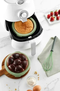 Lékué Airfryer-form Ø 20 cm - Silikone - Grøn