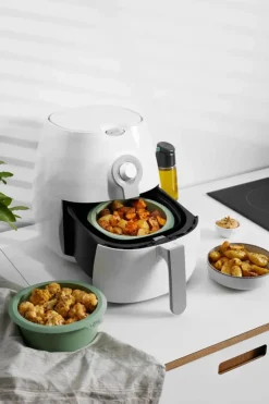 Lékué Airfryer-form Ø 20 cm - Silikone - Grøn