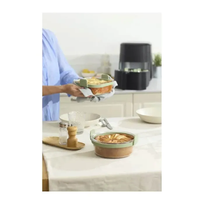 Lékué Airfryer-form H 10 x B 21 x L 19 cm - Glas - Klar