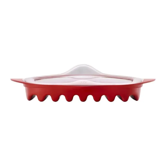 Lékué Bacon Maker L 28 x B 25 cm - BPA-fri plast - Rød