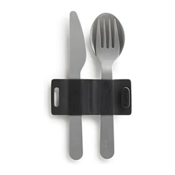 Lékué To Go Bestiksæt - 3 dele 1 kuvert - Rustfrit stål - Mat