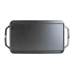 Lodge Cast Iron Chef Collection Stegeplade B 25 x L 50 cm - Støbejern - Sort