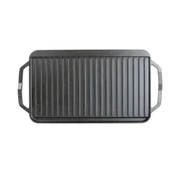 Lodge Cast Iron Chef Collection Stegeplade B 25 x L 50 cm - Støbejern - Sort