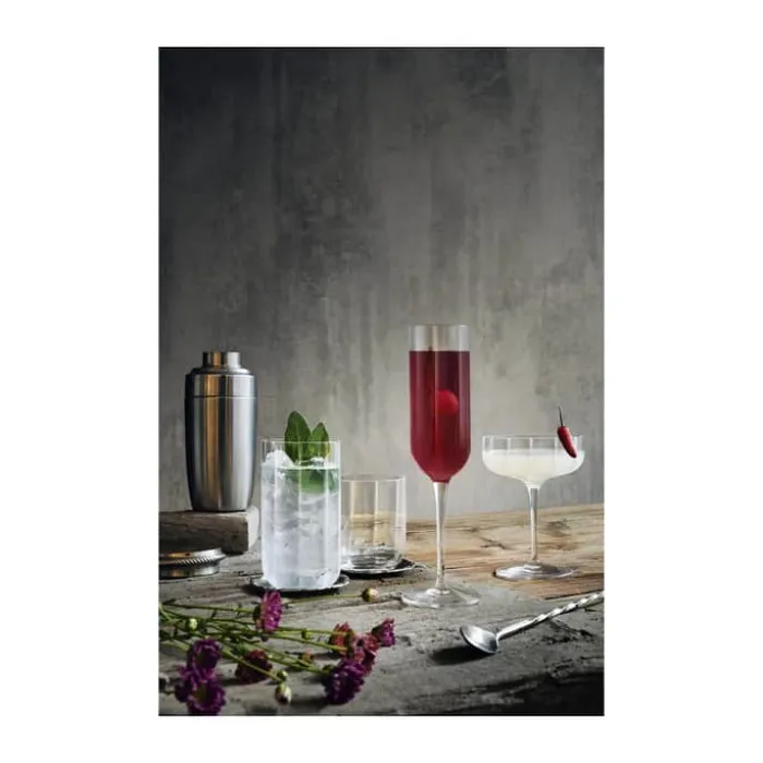 Luigi Bormioli Jazz Champagneglas - 4 stk. 21 cl - Glas - Klar