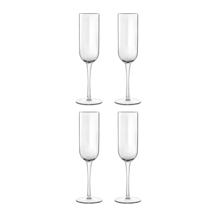 Luigi Bormioli Jazz Champagneglas - 4 stk. 21 cl - Glas - Klar