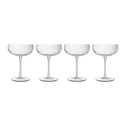 Luigi Bormioli Optica Champagneskål - 4 stk. 30 cl - Glas - Klar
