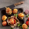LURCH Flexiform Form til burgerboller Til 12 stk. - Platinsilikone - Brun