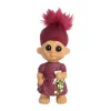 Lykketrold Familien Grandam - Veninde H 13 cm - Special keramik - Rød