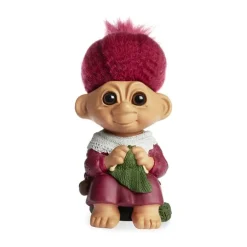 Lykketrold Familien Grandam - Moster H 15 cm - Specialkeramik - Rød