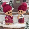 Lykketrold Familien Grandam - Kusine H 13 cm - Specialkeramik - Rød