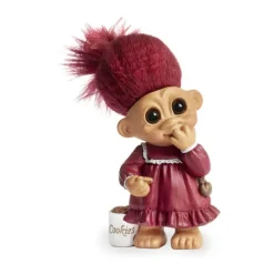 Lykketrold Familien Grandam - Kusine H 13 cm - Specialkeramik - Rød
