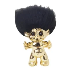 Lykketrold Figur Gjøl trold H 9 cm - Polyresin - Messing