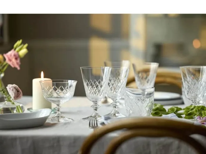 Lyngby Glas Eaton Champagneskål - 2 stk 28 cl - Krystalglas - Klar