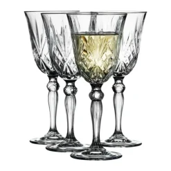 Lyngby Glas Melodia Hvidvinsglas - 4 stk. 21 cl - Krystalglas - Klar