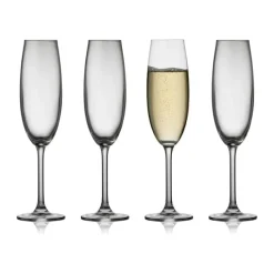 Lyngby Glas NEW Juvel Champagneglas - 4 stk. 22 cl - Krystalglas - Klar