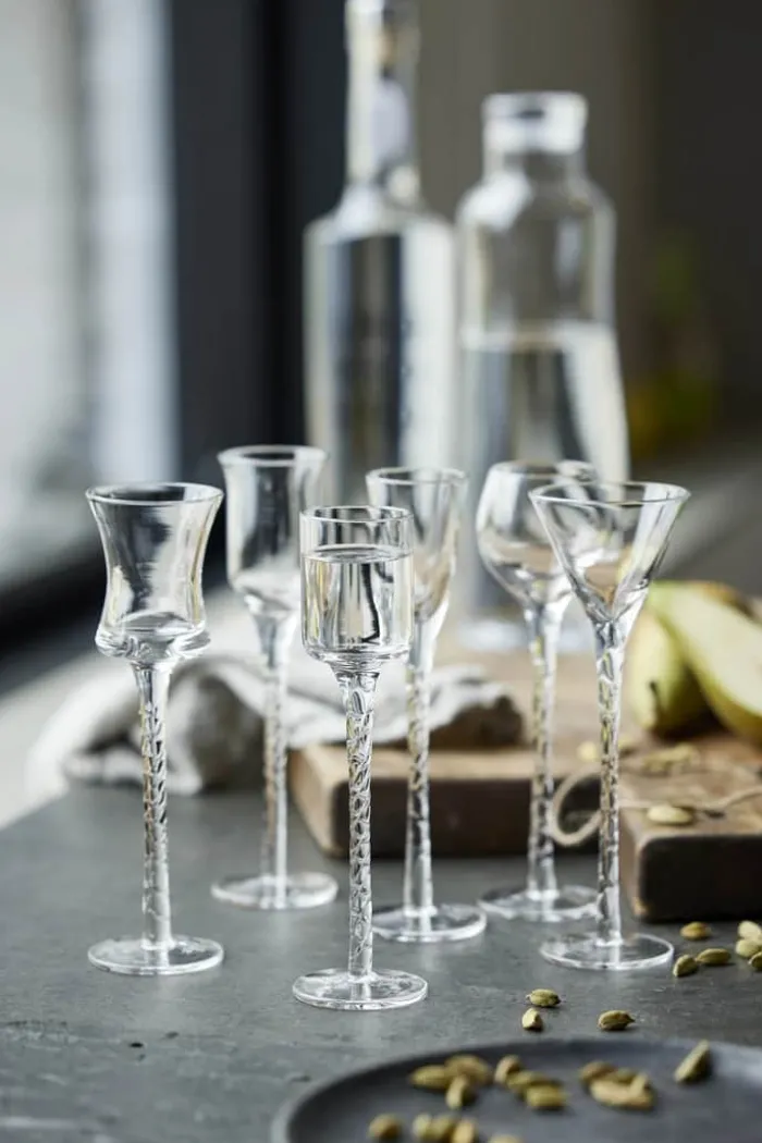 Lyngby Glas Rom Snapseglas - 6 stk. 2,5/5 cl - Glas - Klar