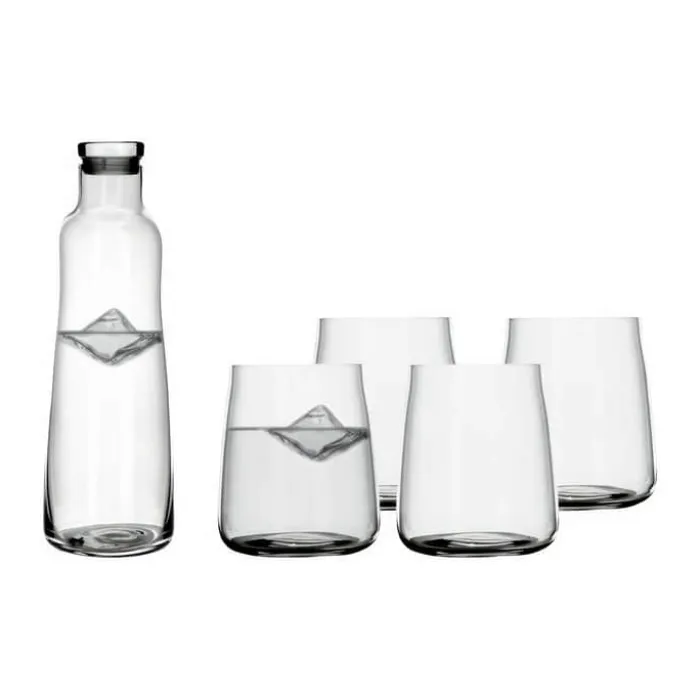 Lyngby Glas Zero Kandesæt - 5 dele 1,1 liter - Krystalglas - Klar