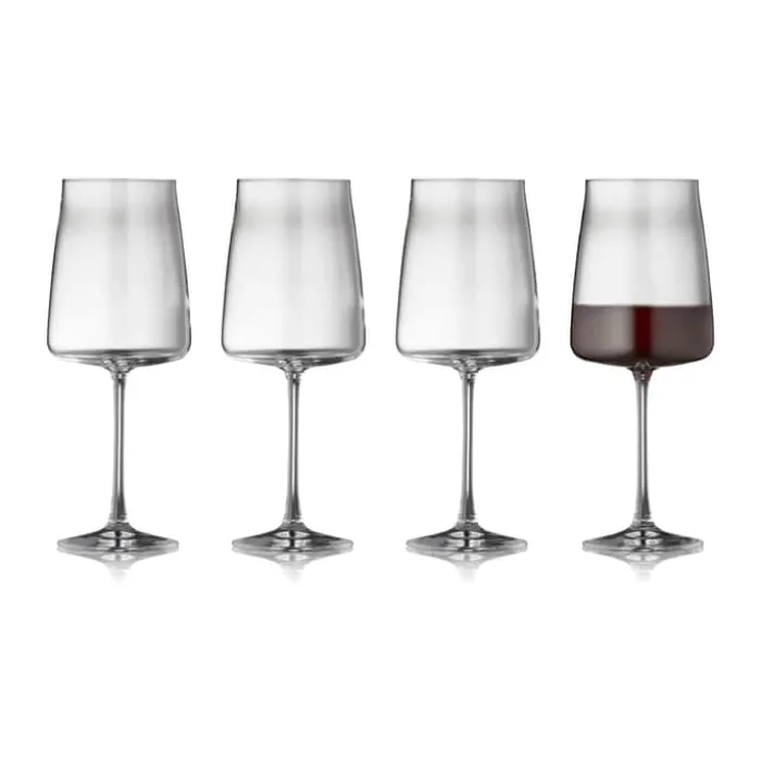 Lyngby Glas Zero Rødvinsglas - 4 stk. 54 cl - Krystalglas - Klar